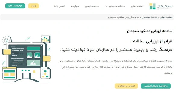سامانه ارزیابی عملکرد سازمانی سنجمان برای نظارت دقیق برای فرایندهای اجرایی سازمانها